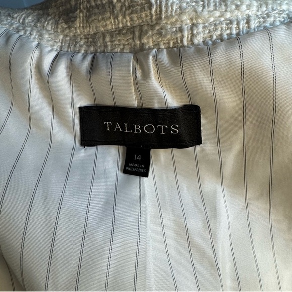 Talbots Cream Textured Blazer - Picture 6 of 10